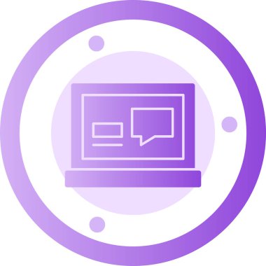 Konuşma baloncukları. Web simgesi