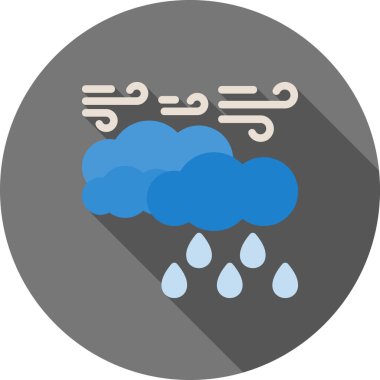 Hava durumu simgesi, vektör illüstrasyonu