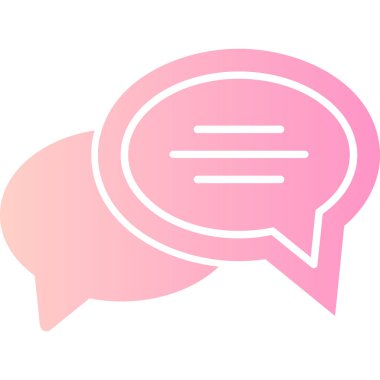 Konuş. Web simgesi basit illüstrasyon