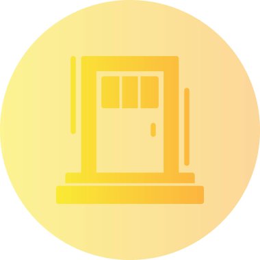 Kapı. Web simgesi basit tasarım