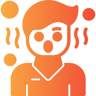 Ateşim var. Web simgesi basit illüstrasyon