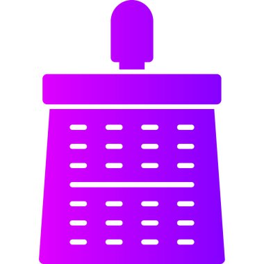 Takvim simgesi vektör çizimi izole edildi