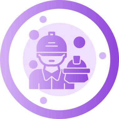 Mühendis. Web simgesi basit illüstrasyon