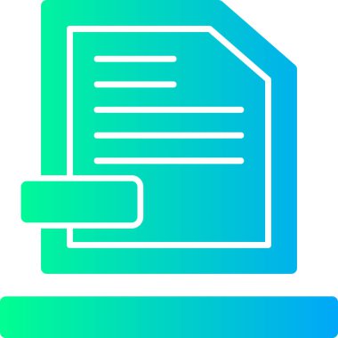 belge simgesi vektör illüstrasyonu