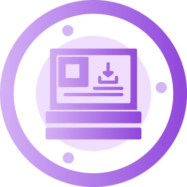 Benzersiz yazıcı simgesi vektör illüstrasyonu