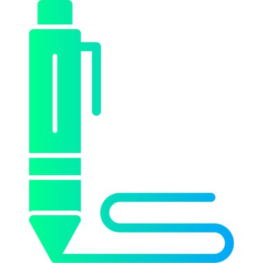 Kalem. Web simgesi basit illüstrasyon