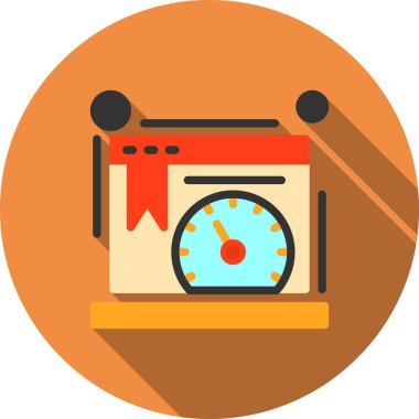 Seo simgesinin vektör illüstrasyonu