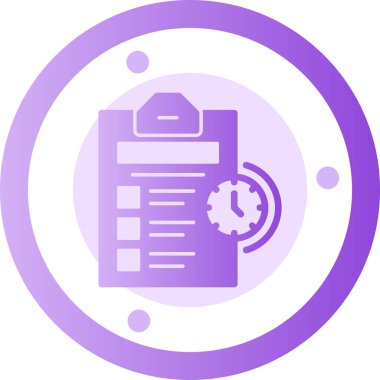 Modern belge simgesinin vektör illüstrasyonu