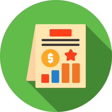 Finansal büyüme vektör simgesi