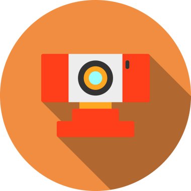 Kamera. Web simgesi basit illüstrasyon