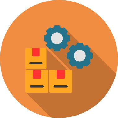 Bir dişli simgesinin vektör illüstrasyonu