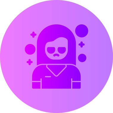 Kafatası olan bir kadının vektör çizimi