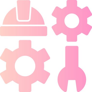 dişli ayarları simgesi, vektör illüstrasyonu