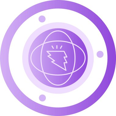 Güneş enerjisi simgesinin vektör illüstrasyonu