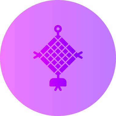 Tek bir noel ağacı simgesinin vektör çizimi