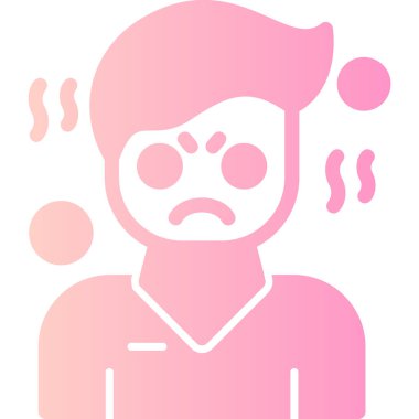 Ağlıyor. Web simgesi vektör illüstrasyonu