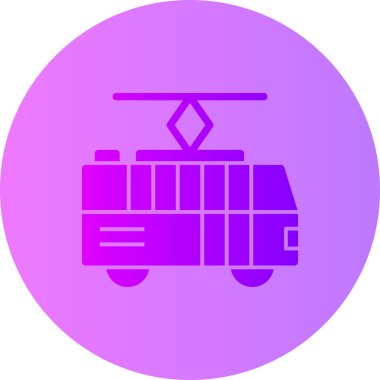 Otobüs. Web simgesi basit illüstrasyon