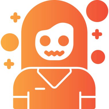 Cadılar Bayramı ikon vektör illüstrasyonu