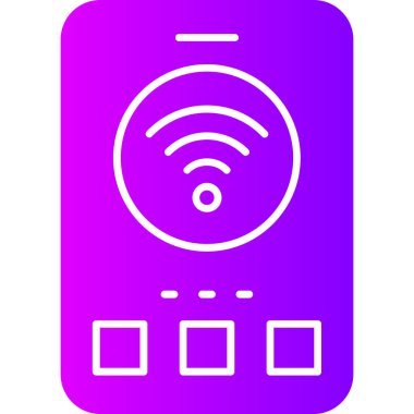 Cep telefonu simgesinin vektör illüstrasyonu