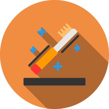 sigara içme ikonu düz stil