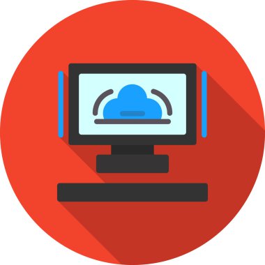 bulut hesaplama vektörü simgesi