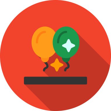 Kurdeleli bir balonun vektör çizimi