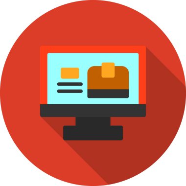 yiyecek düz vektör simgesi