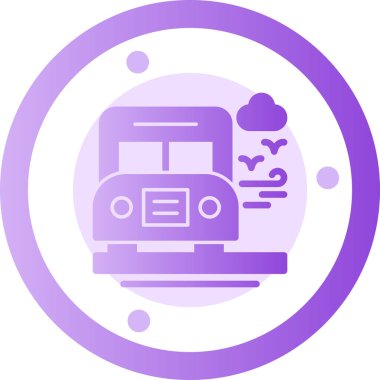 tren. Web simgesi basit illüstrasyon