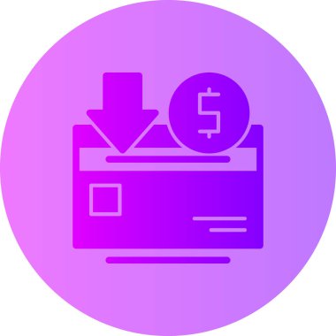 Dolar. Web simgesi basit illüstrasyon