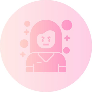 Maskeli bir kadının vektör çizimi