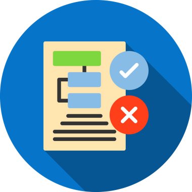 belge dosya simgesi vektör illüstrasyonu