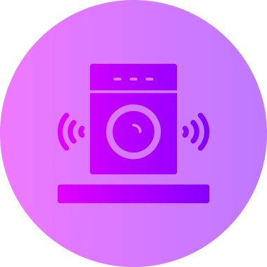 Konuşmacı. Web simgesi basit illüstrasyon