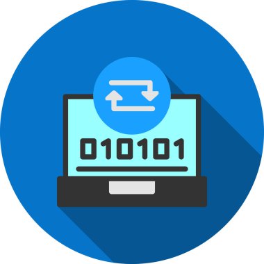 Kodlama. Web simgesi basit illüstrasyon