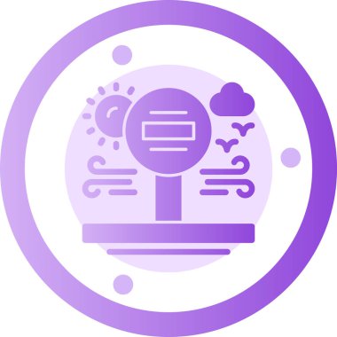 Bir gezegenin vektör çizimi