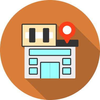 harita pin simgesi, vektör illüstrasyonu