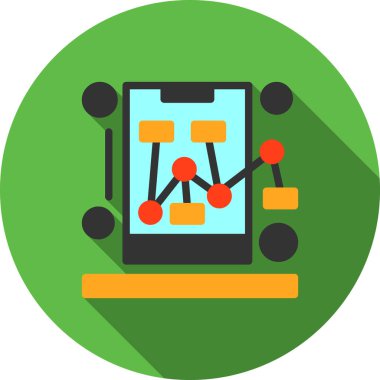 Mobil şebeke vektör simgesi