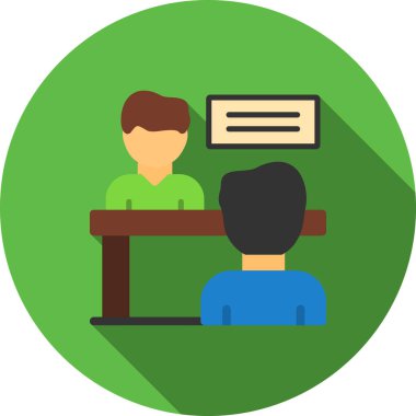 Konferans. Web simgesi basit illüstrasyon