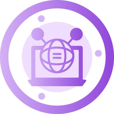 Modern bir simgenin vektör illüstrasyonu