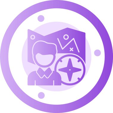 Rozet simgesi, vektör illüstrasyonu