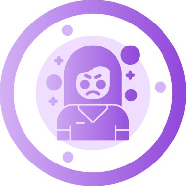 Avatar yüzü. Web simgesi basit illüstrasyon