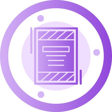 Modern bir simgenin vektör illüstrasyonu