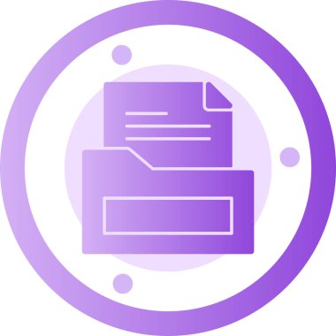 Belge. Web simgesi basit illüstrasyon