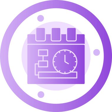 Saat. Web simgesi basit illüstrasyon