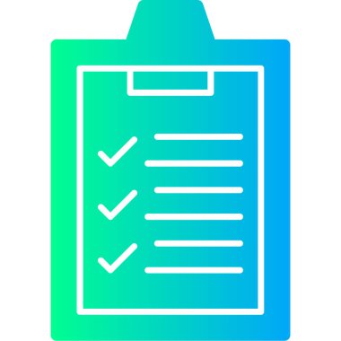 Kontrol listesi simgesi. vektör illüstrasyonu