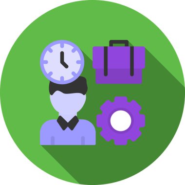 Saat düz simgesi, düz tasarım