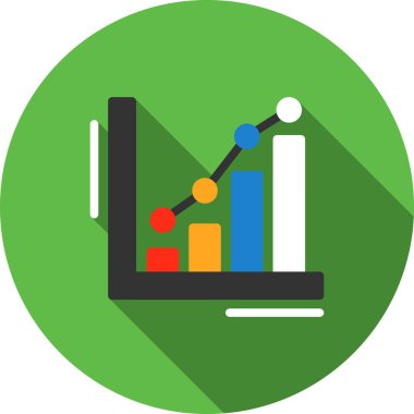 düz biçimli analiz iş veri simgesi