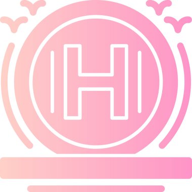 Basit vektör simgesi, hastanenin illüstrasyonu