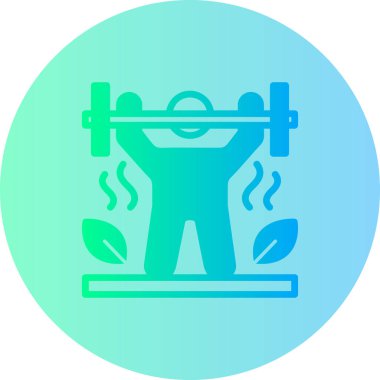 Fitness simgesinin vektör illüstrasyonu