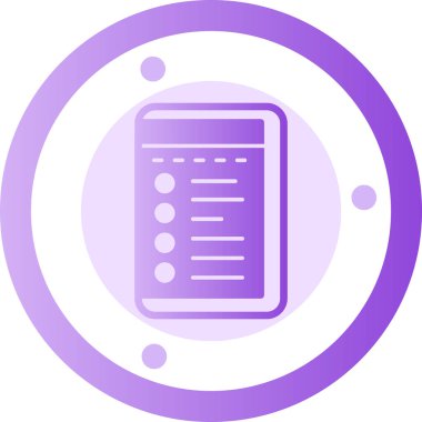 belge simgesi vektör illüstrasyonu