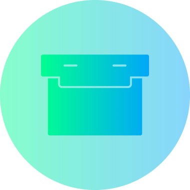 Kutu. Web simgesi basit illüstrasyon